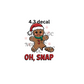 decal oh snap gingerbread christmas