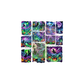 10x10 colorful halloween patches