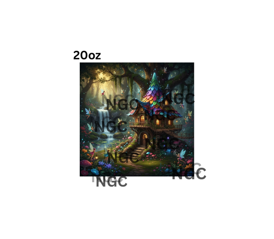 20oz solid fairy scene