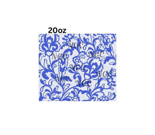 20oz blue lace