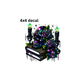 decal skull roses books
