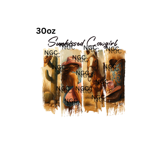 30oz cowgirl brushstrokes