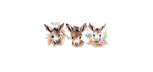 16 oz wrap baby donkeys