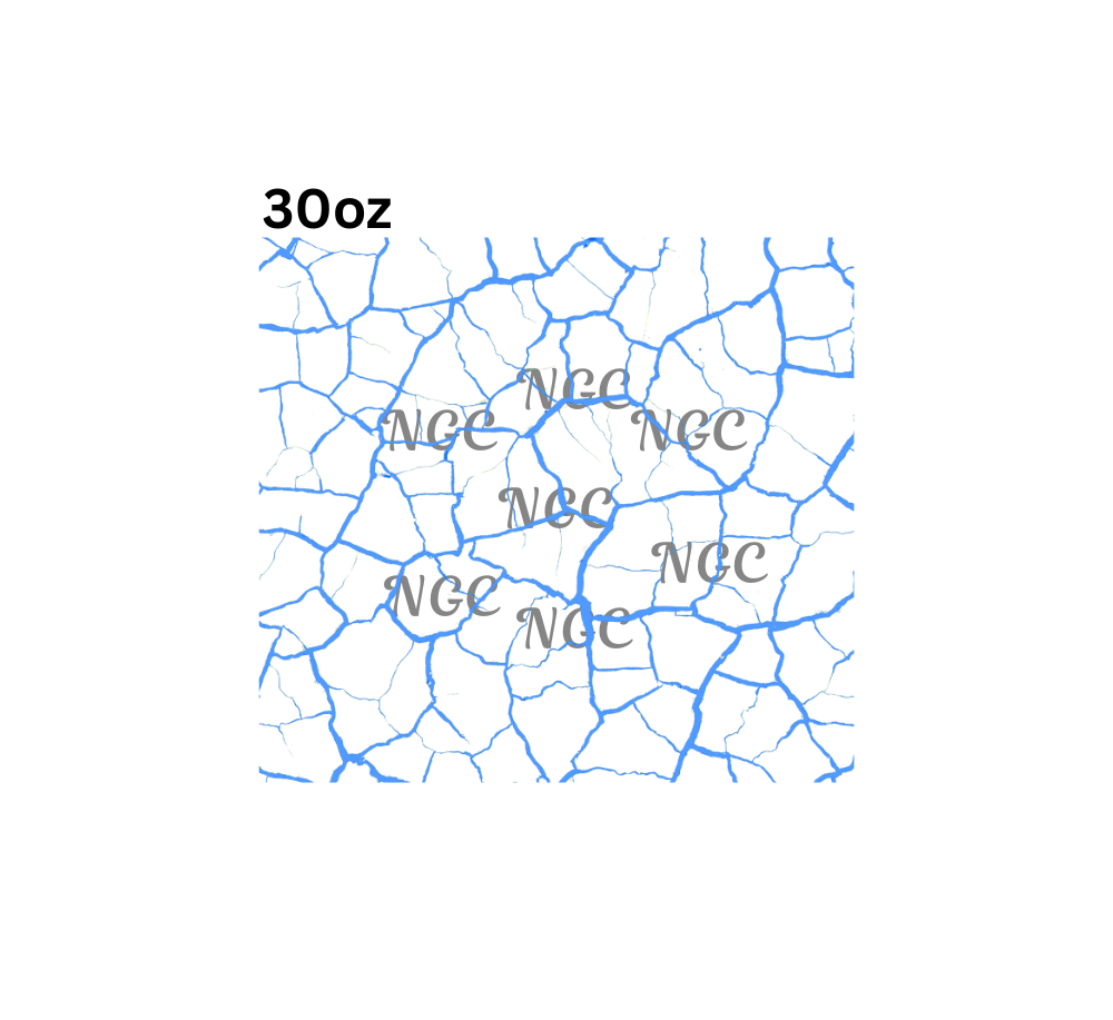 30oz light blue crackle