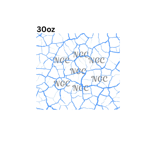 30oz light blue crackle