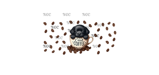 16oz I need coffee black lab