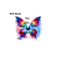decal rainbow & gems butterfly