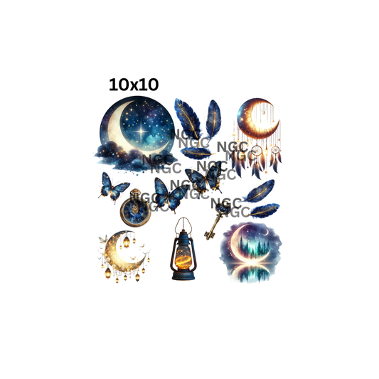 10x10 celestial moons