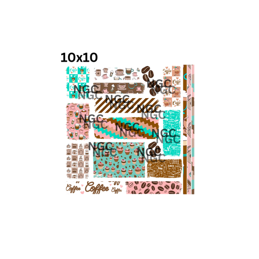 10x10 coffee patchwork