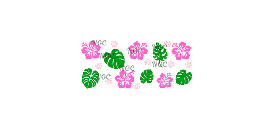16 oz wrap pink hibiscus