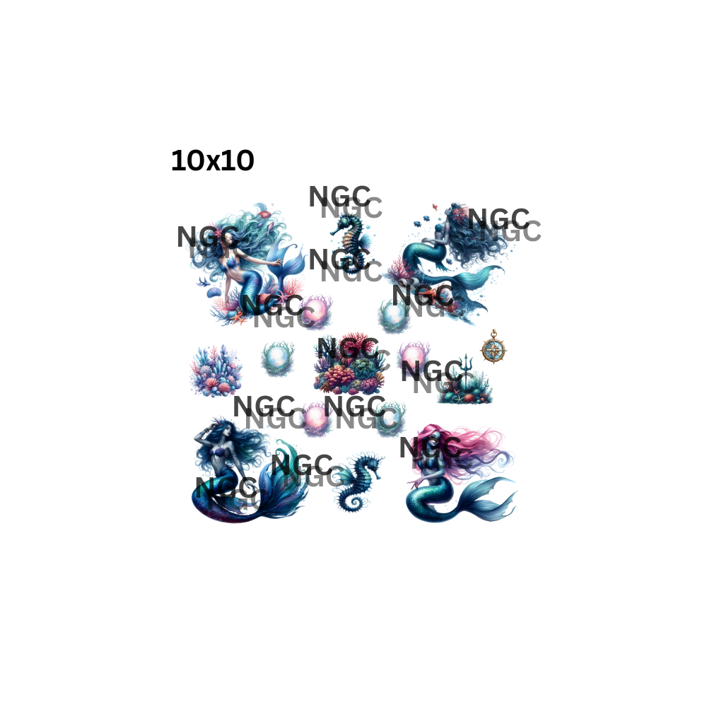 10x10 mermaids