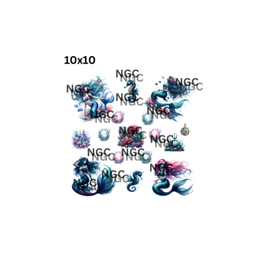 10x10 mermaids