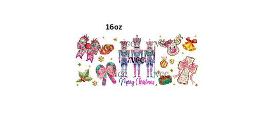 16oz nutcracker merry christmas