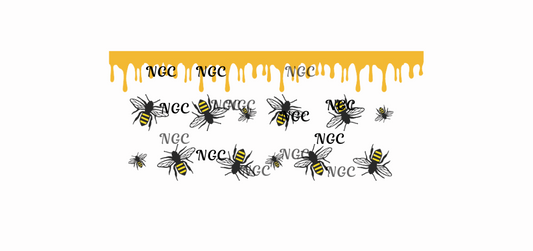 16 oz wrap honey bees