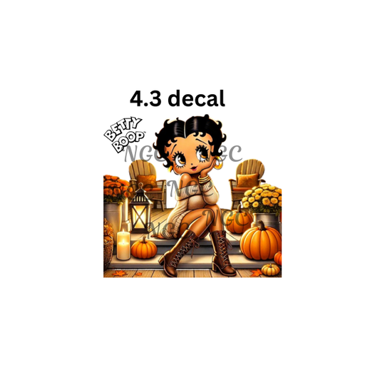 decal betty boop fall