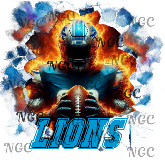 single decal lions