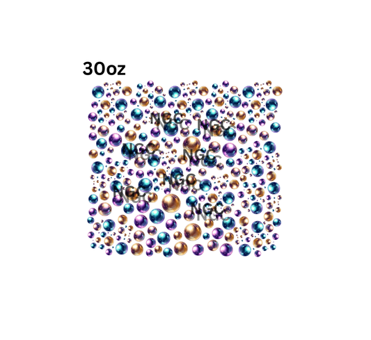 30oz chrome bubbles