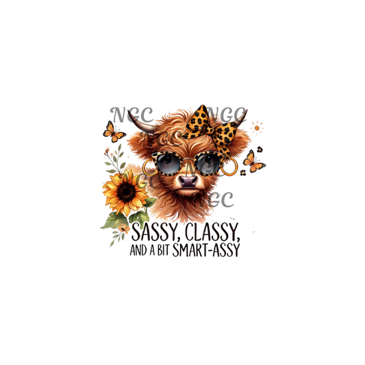 decal sassy cow