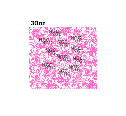 30oz filigree pink