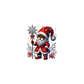 decal snowglobe melanin santa christmas