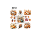 30oz boho fall pumpkins and leaves