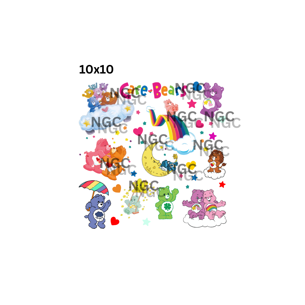 10x10 care bears