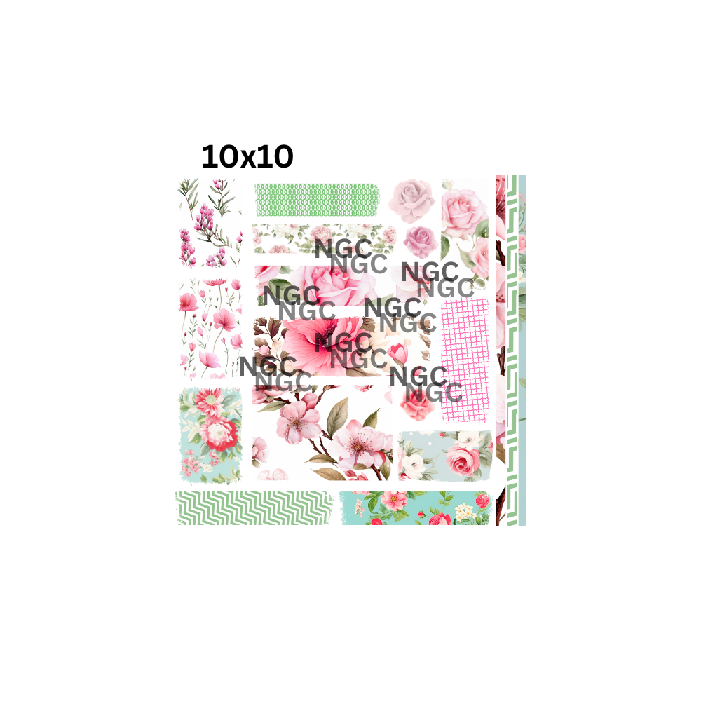 10x10 florals patchwork