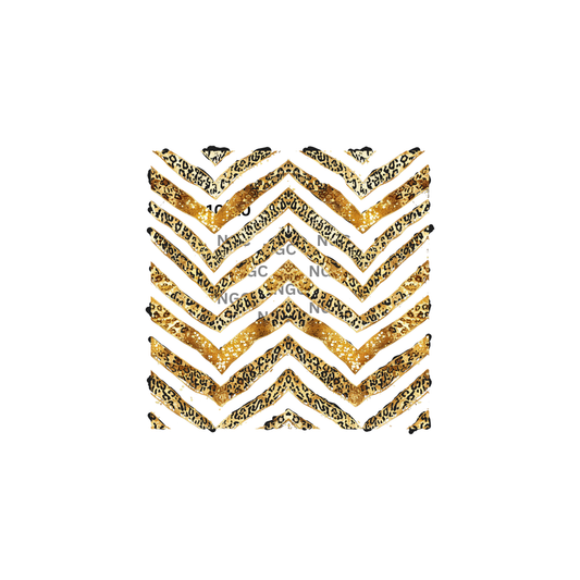 10x10 chevron leopard