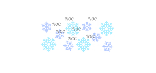 16 oz wrap blue snowflakes102