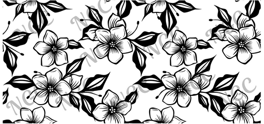 16oz wrap flower outline