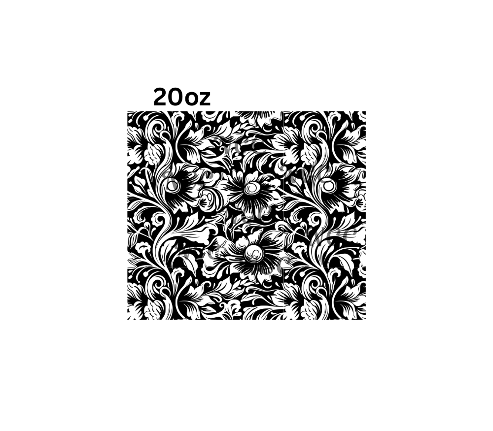 20oz tooled leather26