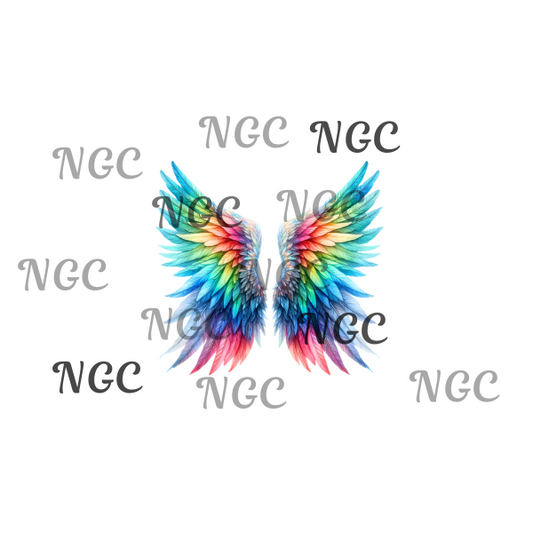 single decal rainbow wings2