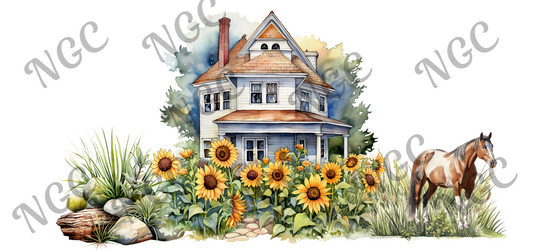 16oz wrap farm sunflowers