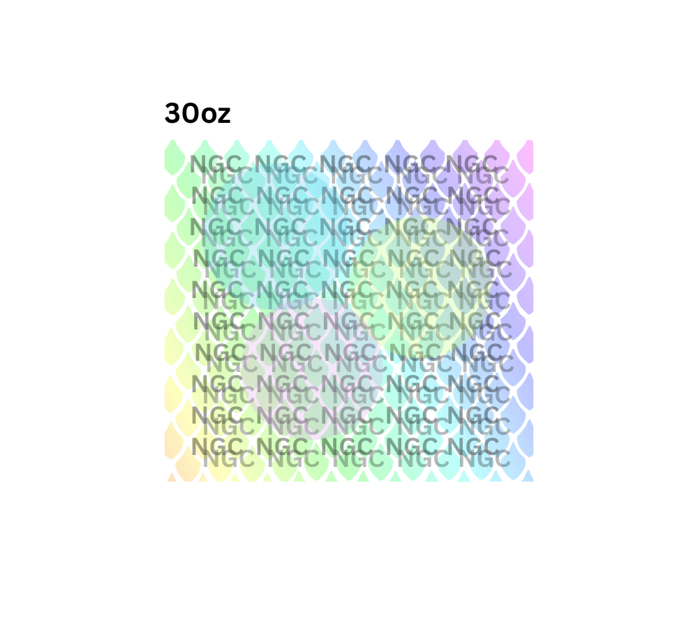 30oz pastel mermaid or dragon scales