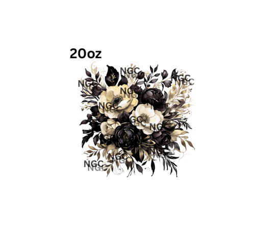 20oz boho single floral