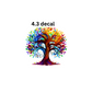 decal tree of life with swirls