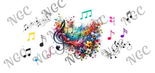 16oz wrap colorful music