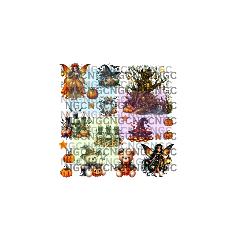 10x10 halloween fairy with treehouse