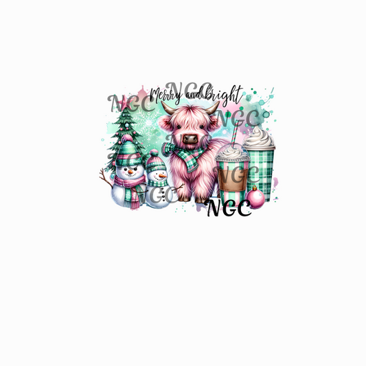 single decal merry and bright