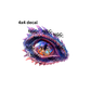 decal purple dragons eye