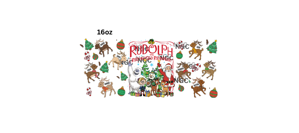 16oz rudolph the red nosed reindeer