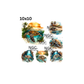 10x10 (6) sea turtles