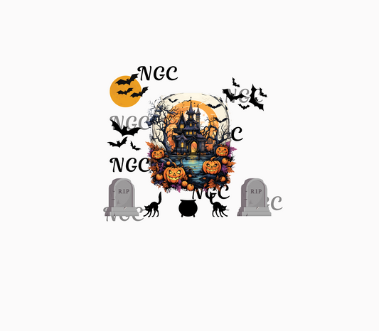 20oz wrap haunted house halloween