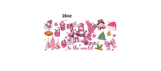 16oz pink joy to the world