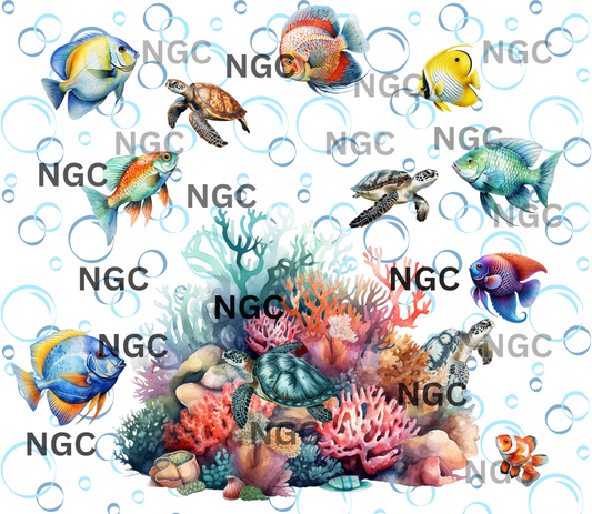 20oz wrap fishies, turtles and reef OH MY!