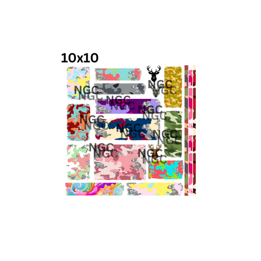10x10 camo patchwork
