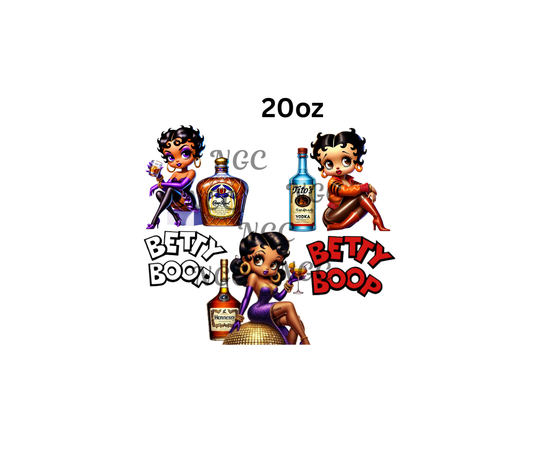 20oz betty boop liquor