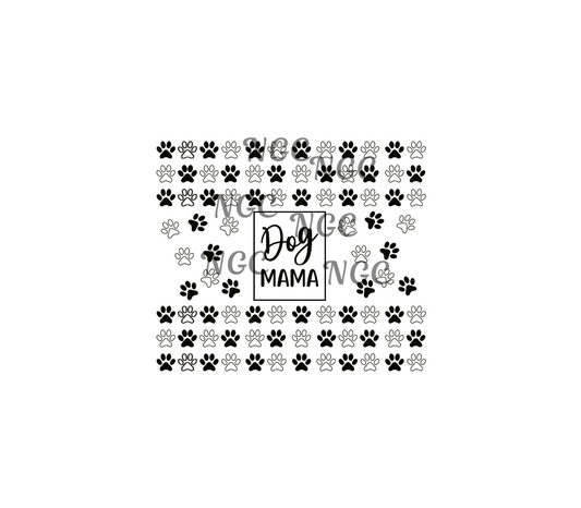 20oz dog mama black and white