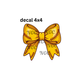 decal softball bow