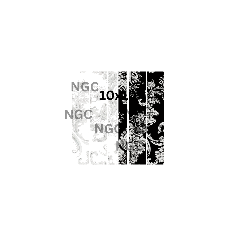 10x10 half black half white band sheet